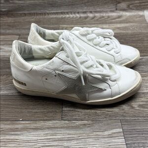 New Freebird by Steven 927 White Leather Star Sneakers Size 8